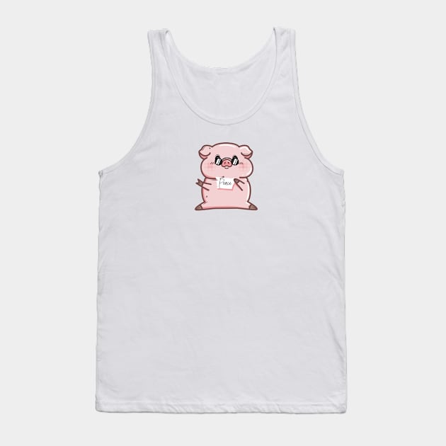 Peace Piggy Tank Top by InnerYou